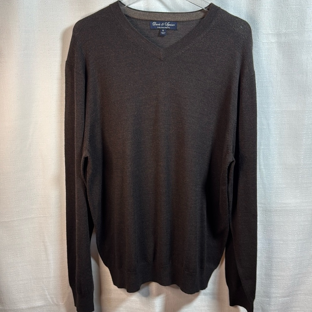 DAVIS & SQUIRE Dark Brown Sweater (NWOT)